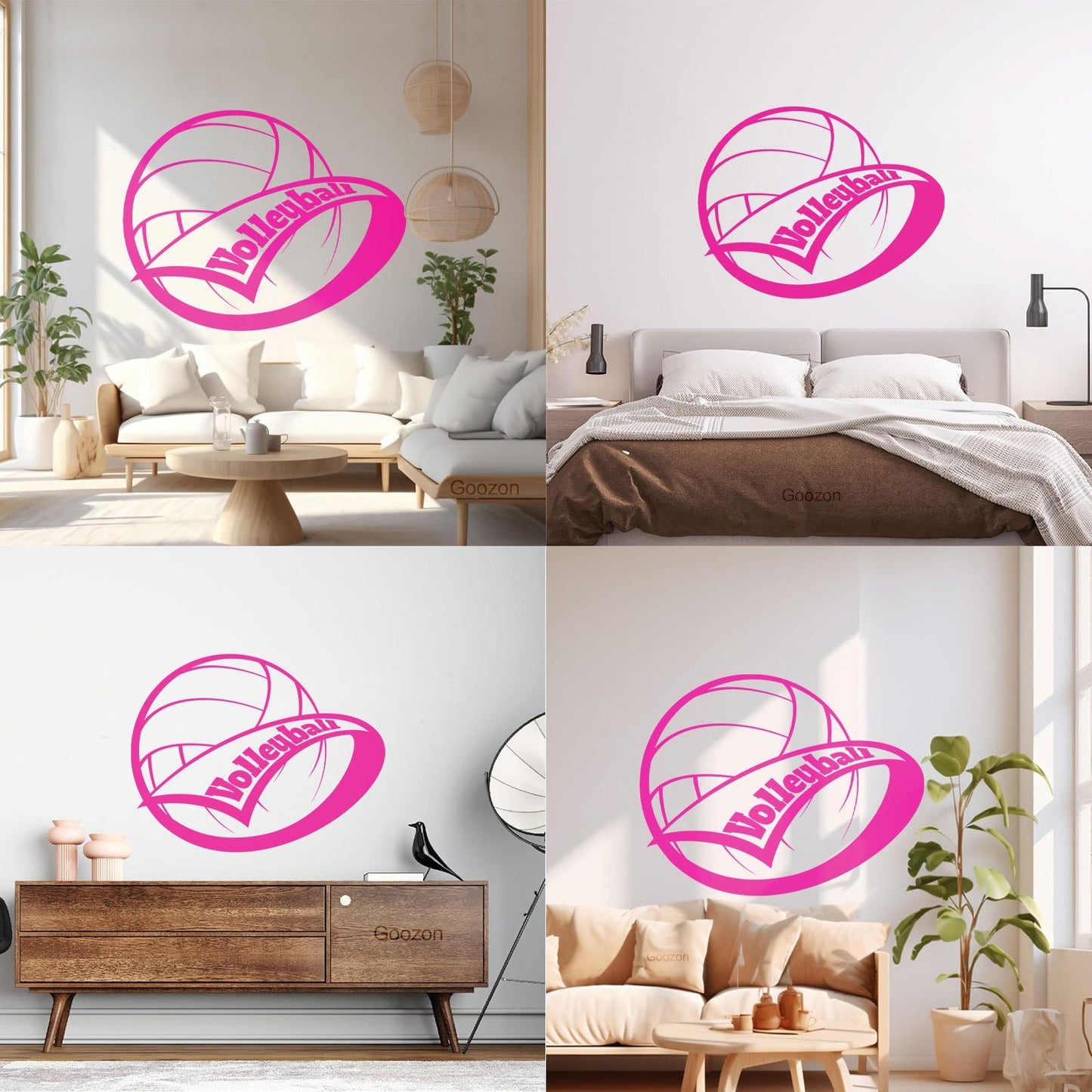 Wall Stickers Volleyball Ball Sport Home Art Decoration