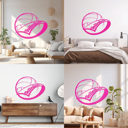 Wall Stickers Volleyball Ball Sport Home Art Decoration