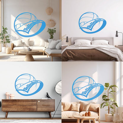 Wall Stickers Volleyball Ball Sport Home Art Decoration