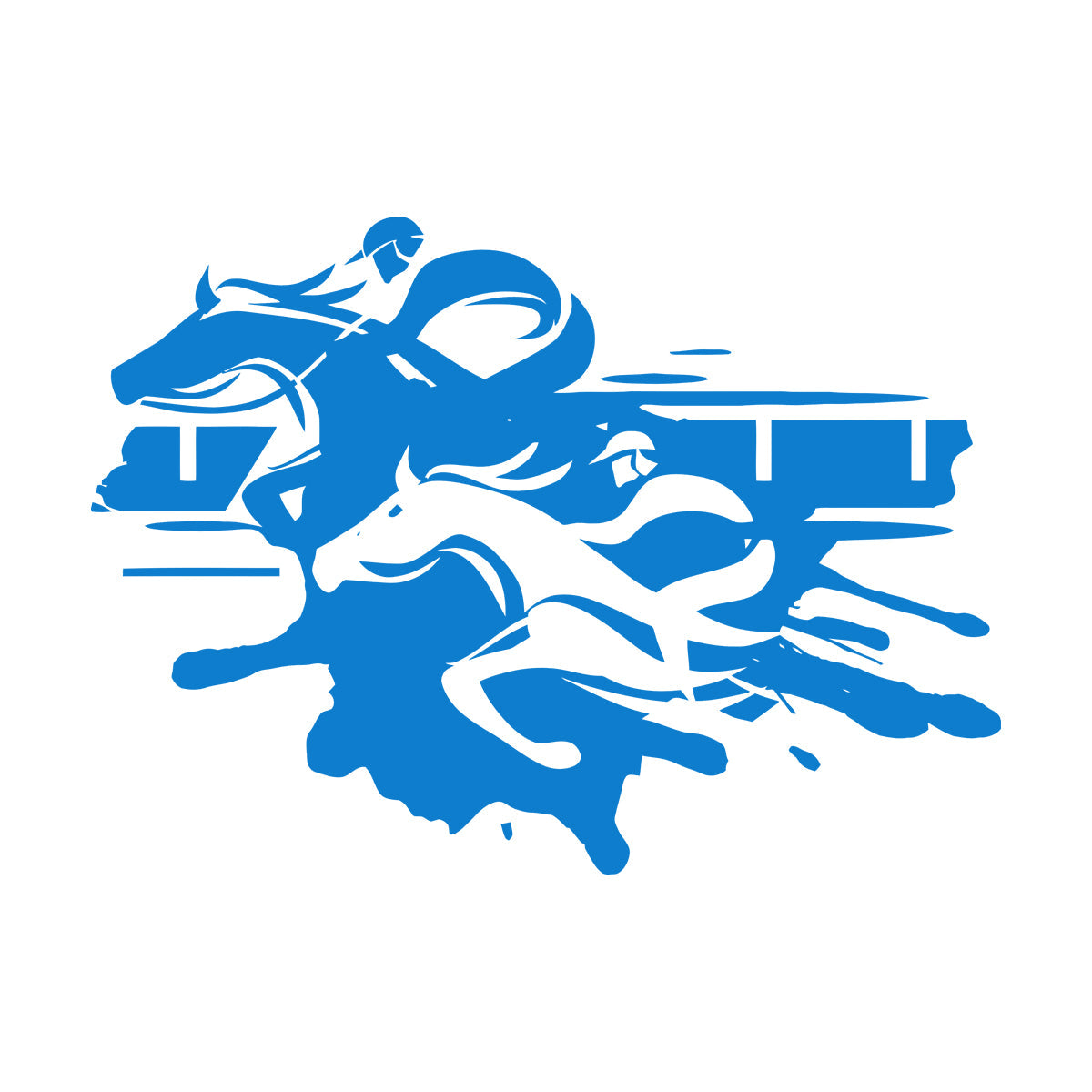 Fine Carving Decals Jockey Steeplechase Horse Racing Home Wall Beautification