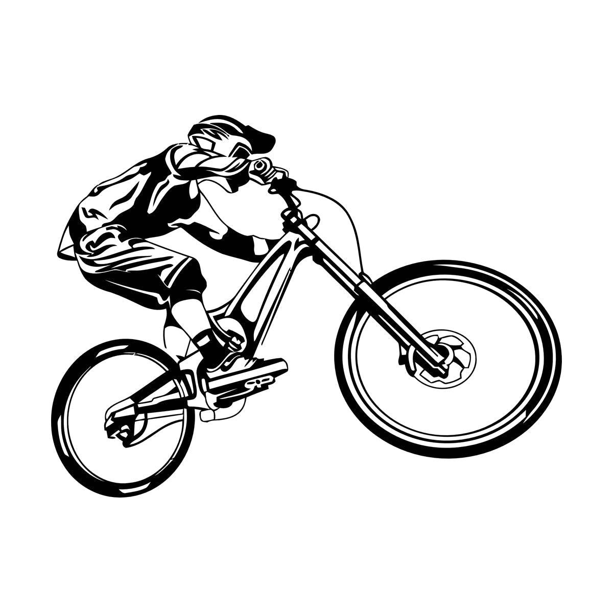 Wall Decals Pvc Bmx Bike Bicycle Sport Cool Store Decoration