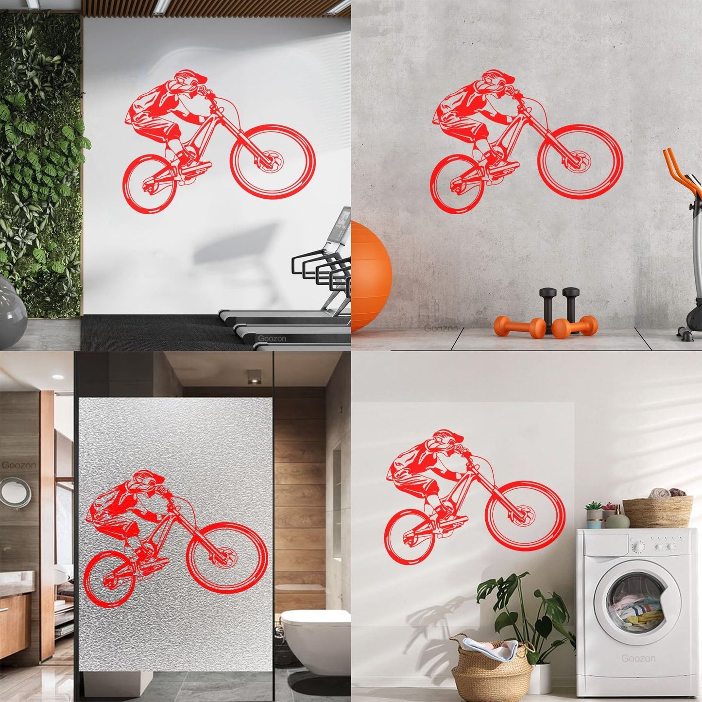 Wall Decals Pvc Bmx Bike Bicycle Sport Cool Store Decoration