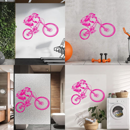 Wall Decals Pvc Bmx Bike Bicycle Sport Cool Store Decoration
