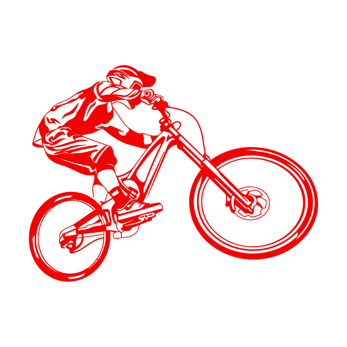 Wall Decals Pvc Bmx Bike Bicycle Sport Cool Store Decoration