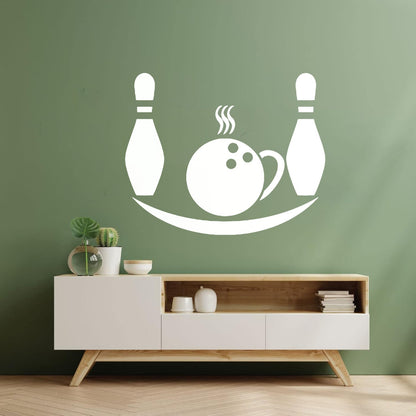 Lettering Stickers Bowling Center Skittles Tenpins Gambling Sport Tattoo Culture