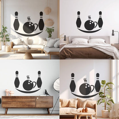 Lettering Stickers Bowling Center Skittles Tenpins Gambling Sport Tattoo Culture