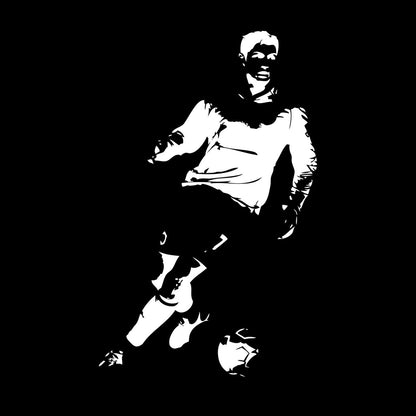 Wall Decals Paster Paper Coccer Athlet Sport Player Ball Sport Removable Without Leaving Glue