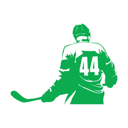Vinyl Wall Stickers Make Your Own Custom Hockey Player Winter Sport Self Adhesive