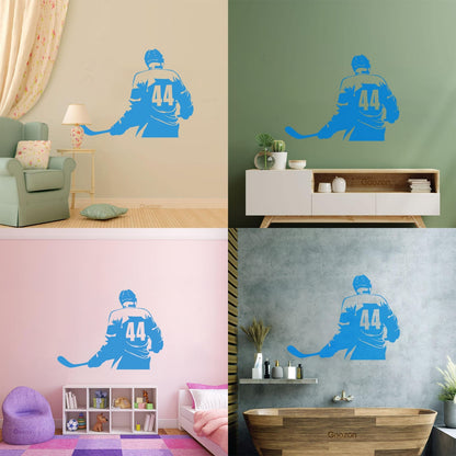 Vinyl Wall Stickers Make Your Own Custom Hockey Player Winter Sport Self Adhesive