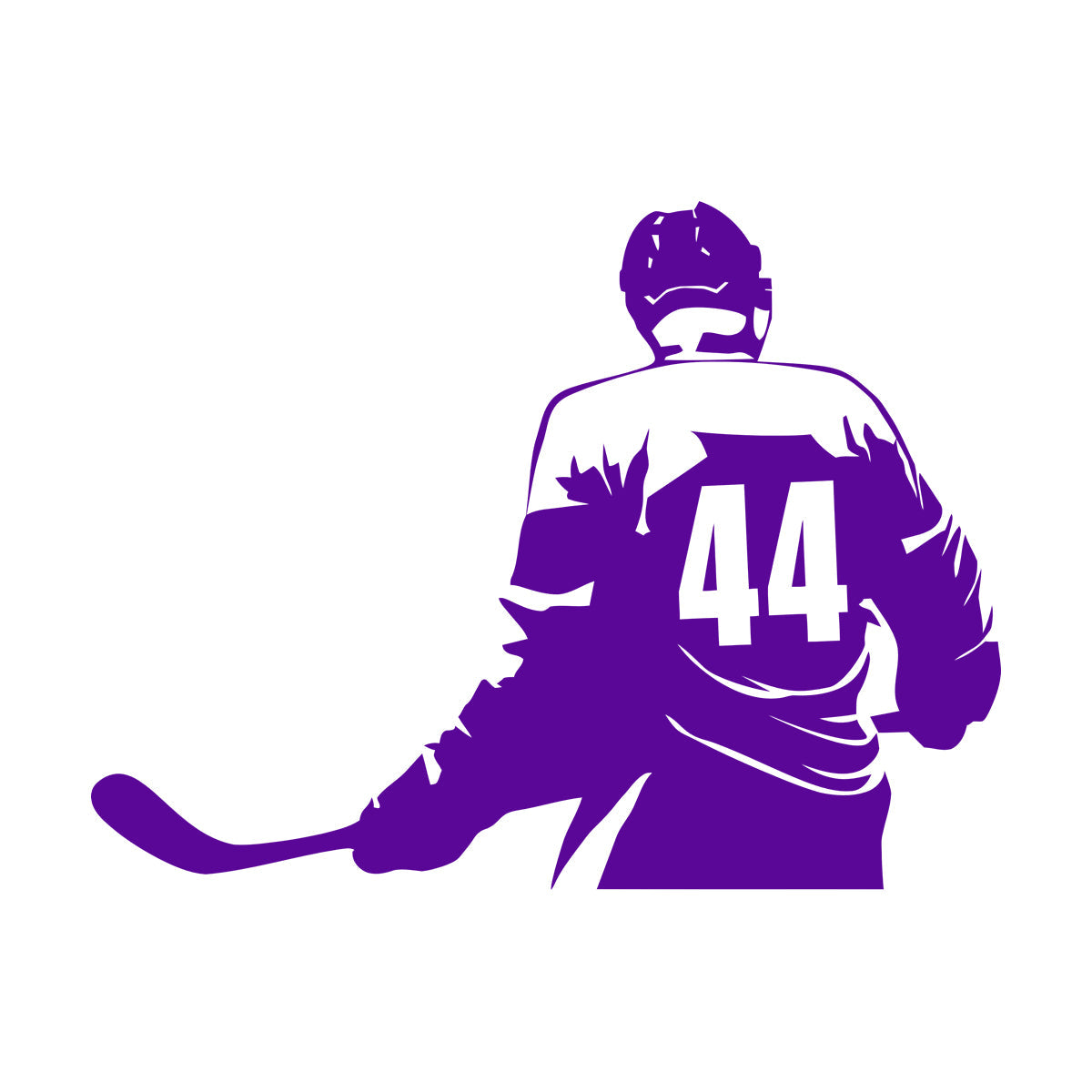Vinyl Wall Stickers Make Your Own Custom Hockey Player Winter Sport Self Adhesive