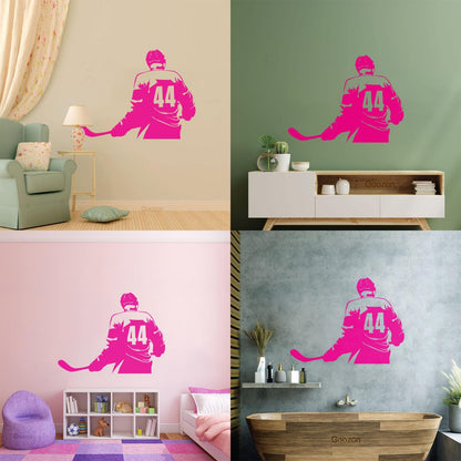 Vinyl Wall Stickers Make Your Own Custom Hockey Player Winter Sport Self Adhesive