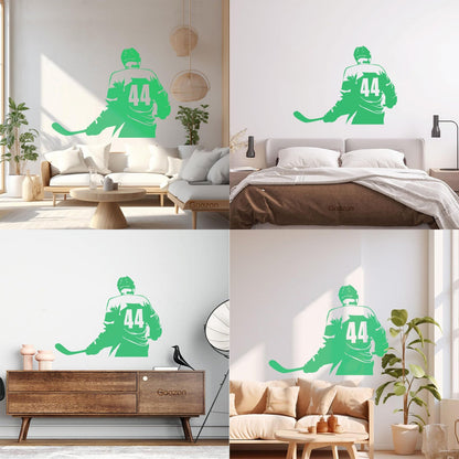 Vinyl Wall Stickers Make Your Own Custom Hockey Player Winter Sport Self Adhesive