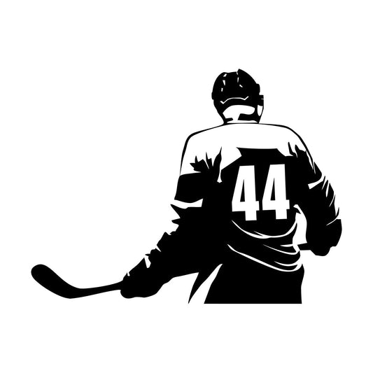 Vinyl Wall Stickers Make Your Own Custom Hockey Player Winter Sport Self Adhesive