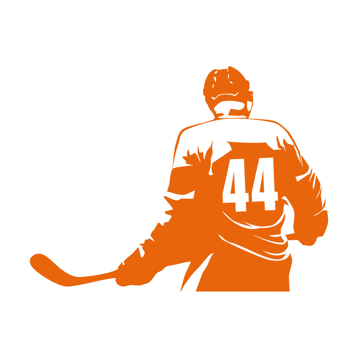 Vinyl Wall Stickers Make Your Own Custom Hockey Player Winter Sport Self Adhesive