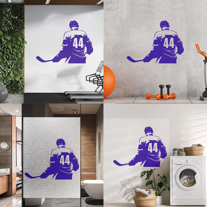 Vinyl Wall Stickers Make Your Own Custom Hockey Player Winter Sport Self Adhesive