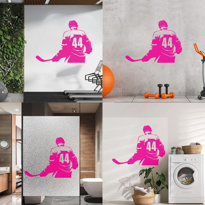Vinyl Wall Stickers Make Your Own Custom Hockey Player Winter Sport Self Adhesive