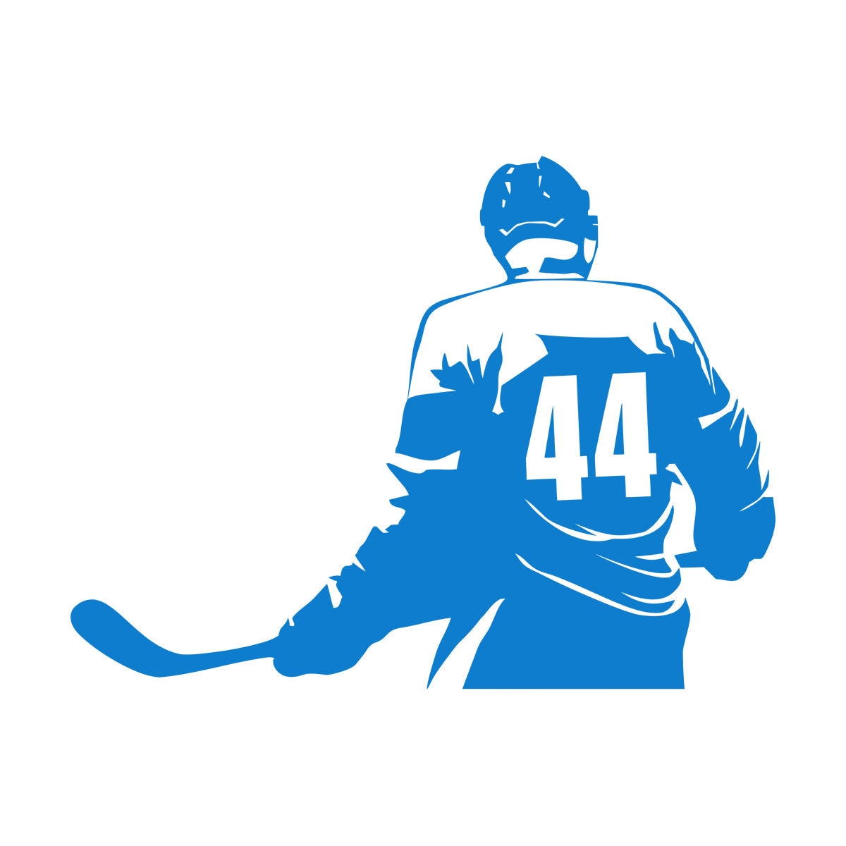 Vinyl Wall Stickers Make Your Own Custom Hockey Player Winter Sport Self Adhesive