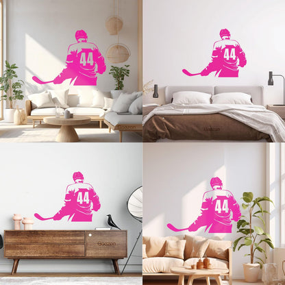 Vinyl Wall Stickers Make Your Own Custom Hockey Player Winter Sport Self Adhesive