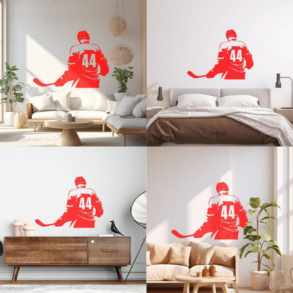Vinyl Wall Stickers Make Your Own Custom Hockey Player Winter Sport Self Adhesive