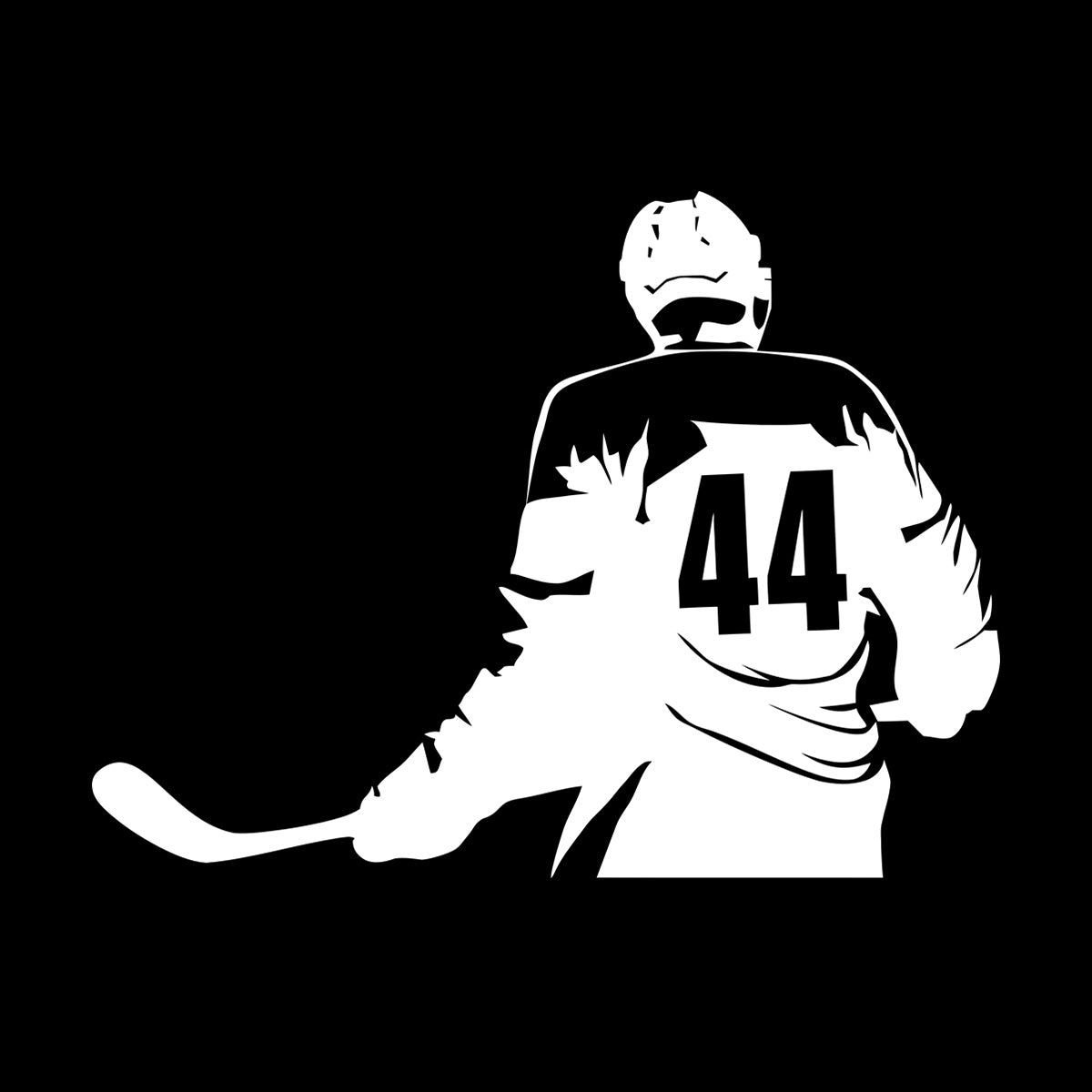 Vinyl Wall Stickers Make Your Own Custom Hockey Player Winter Sport Self Adhesive