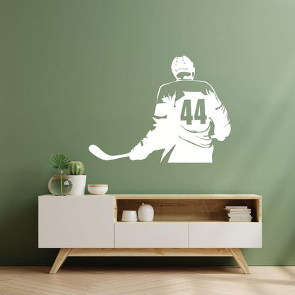 Vinyl Wall Stickers Make Your Own Custom Hockey Player Winter Sport Self Adhesive