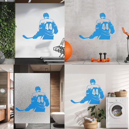 Vinyl Wall Stickers Make Your Own Custom Hockey Player Winter Sport Self Adhesive