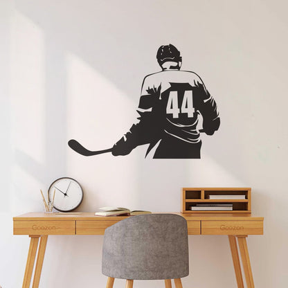 Vinyl Wall Stickers Make Your Own Custom Hockey Player Winter Sport Self Adhesive