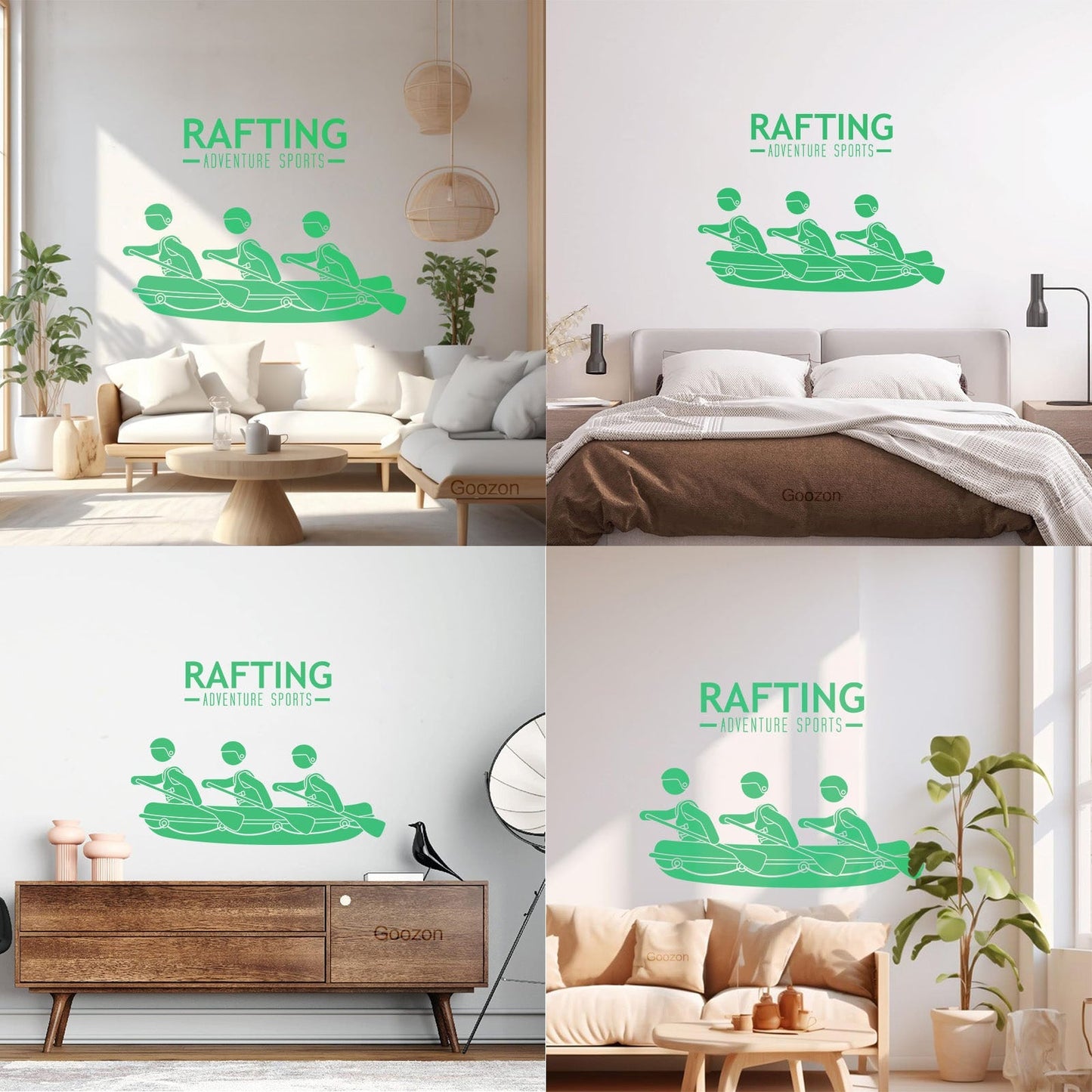 Extreme Adventure Water Sports Rafting Wall Decals Do Not Damage The Wall Surface