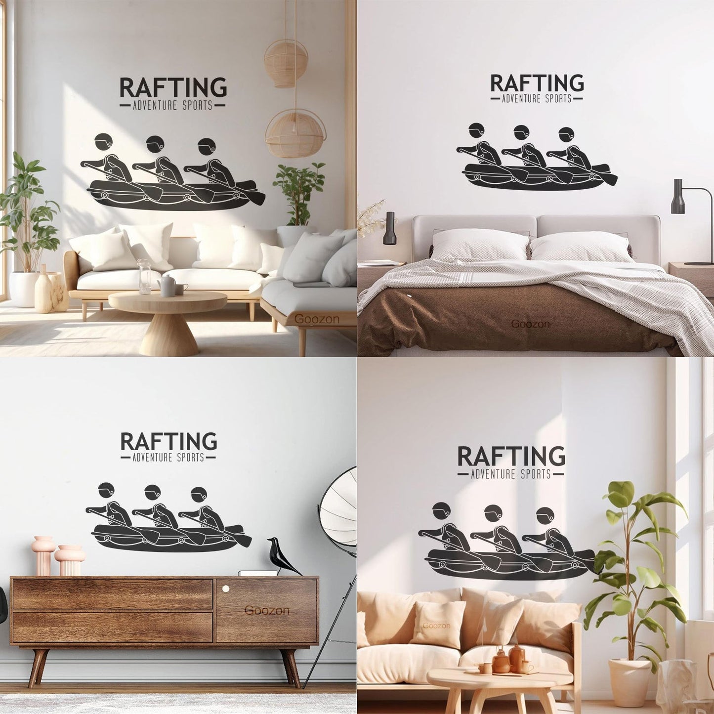 Extreme Adventure Water Sports Rafting Wall Decals Do Not Damage The Wall Surface