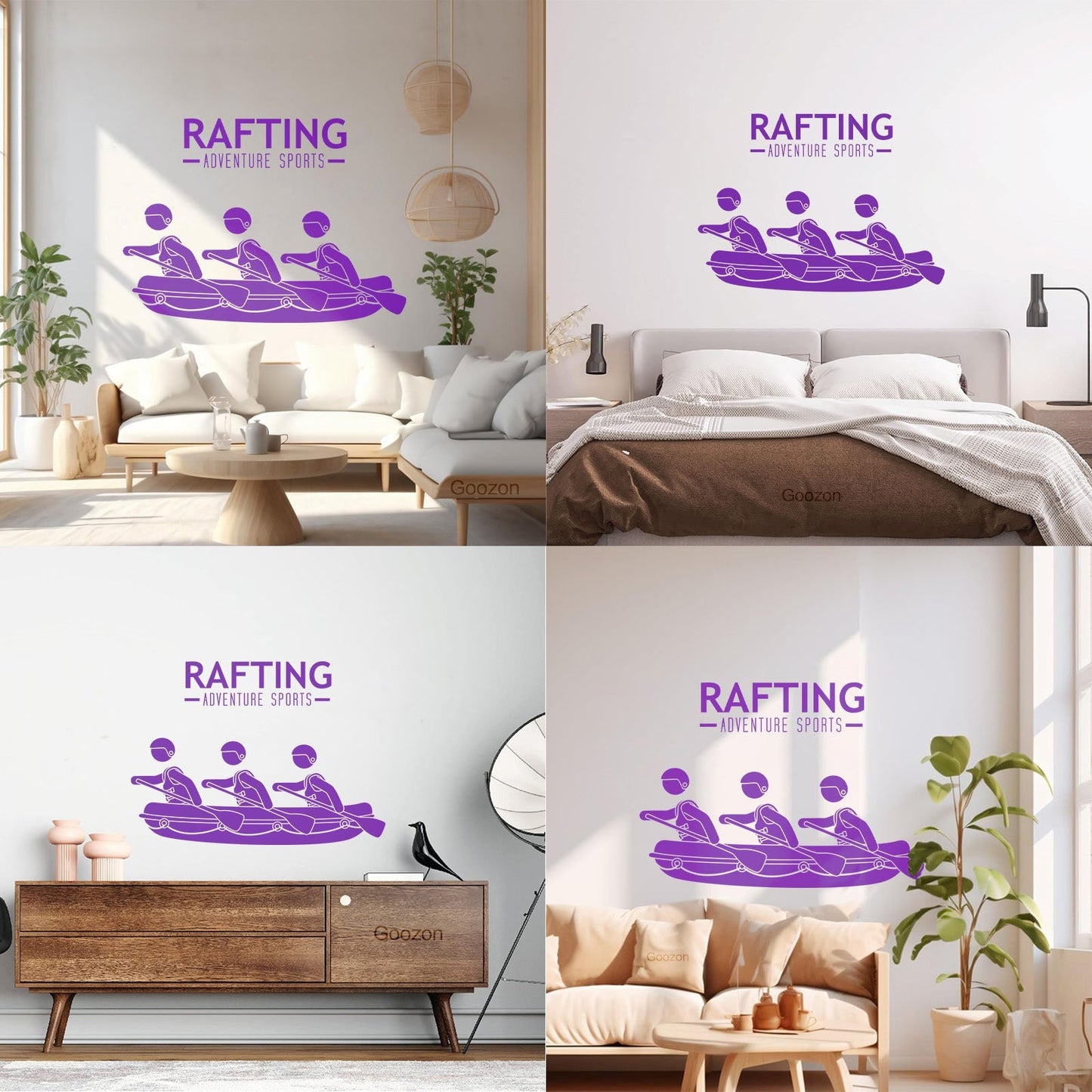 Extreme Adventure Water Sports Rafting Wall Decals Do Not Damage The Wall Surface