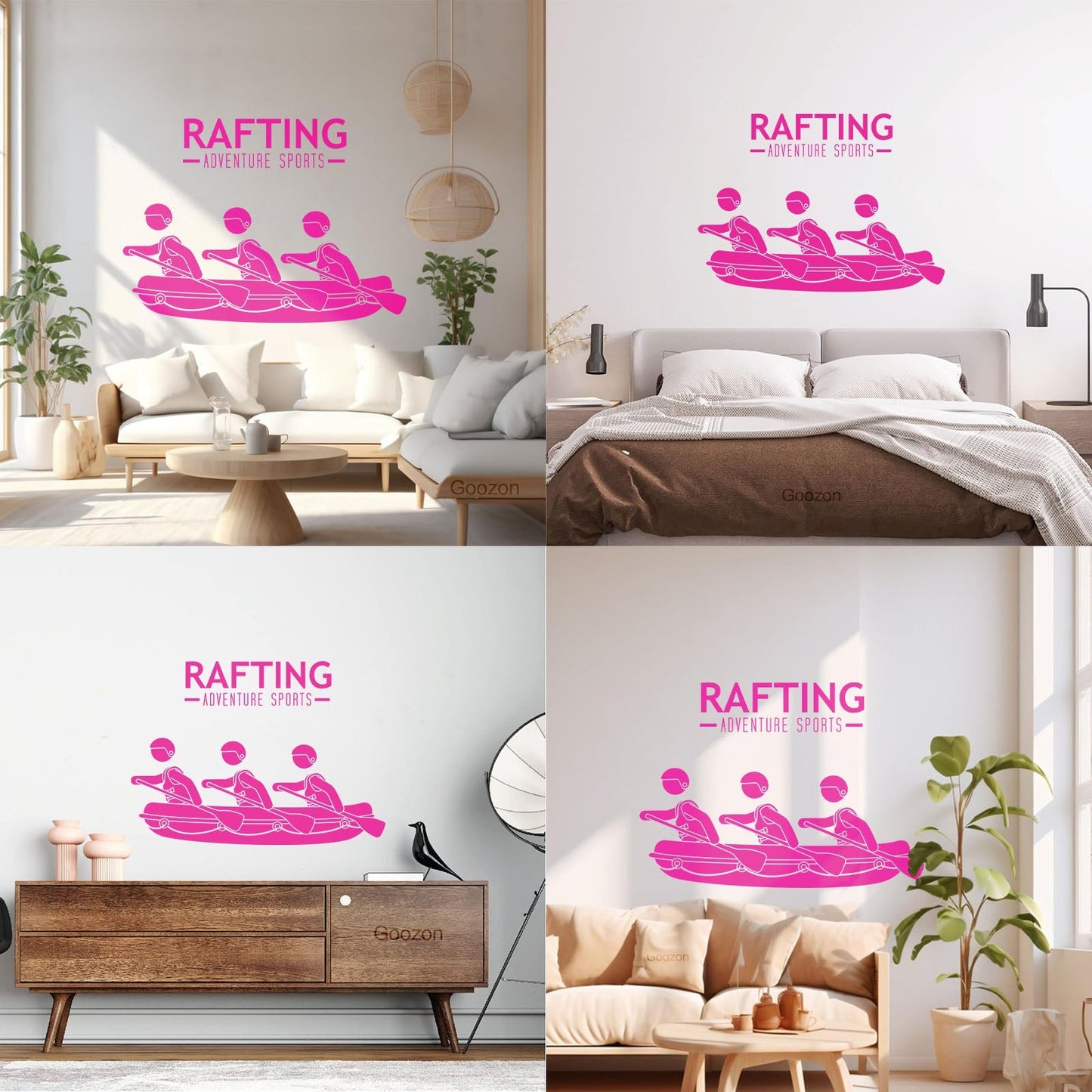 Extreme Adventure Water Sports Rafting Wall Decals Do Not Damage The Wall Surface