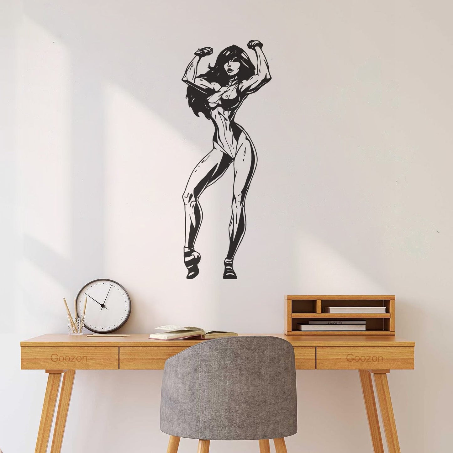 Vinyl Wall Decals Fit Girl Swimsuit Fitnesscenter Center Logo Gymnastics Multi Color Selection