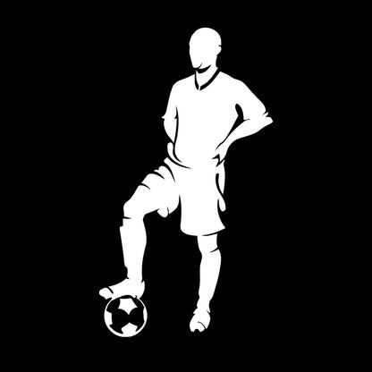 Mural And Wall Vinyl Decal Football Soccer Player Sport Easy Installation
