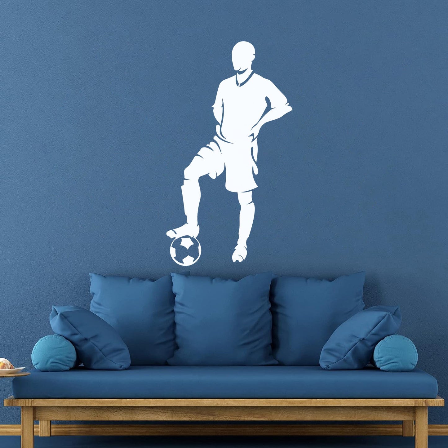 Mural And Wall Vinyl Decal Football Soccer Player Sport Easy Installation