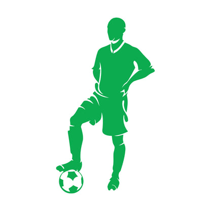Mural And Wall Vinyl Decal Football Soccer Player Sport Easy Installation