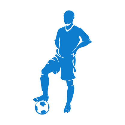 Mural And Wall Vinyl Decal Football Soccer Player Sport Easy Installation
