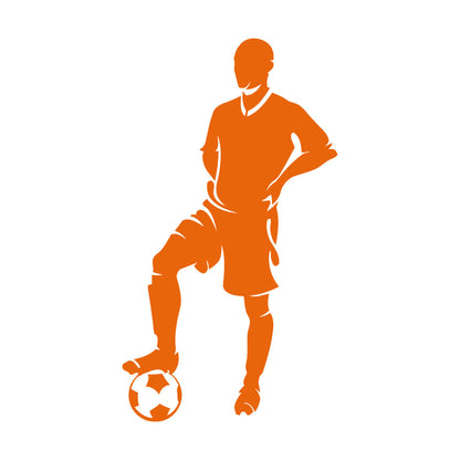 Mural And Wall Vinyl Decal Football Soccer Player Sport Easy Installation