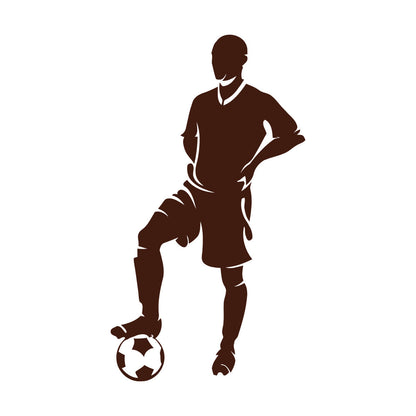 Mural And Wall Vinyl Decal Football Soccer Player Sport Easy Installation