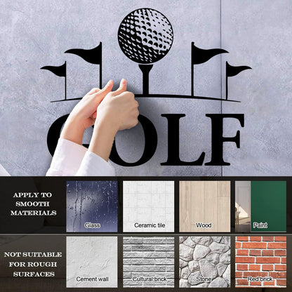 Wall Stickers Paster Paper Golf Club English Sport Hobbies Art Mural Painting
