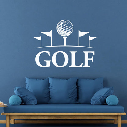Wall Stickers Paster Paper Golf Club English Sport Hobbies Art Mural Painting