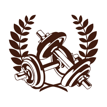 Gymnastics Fitnesscenter Sports Dumbbells Bodybuilding Fine Carving Stickers Waterproof