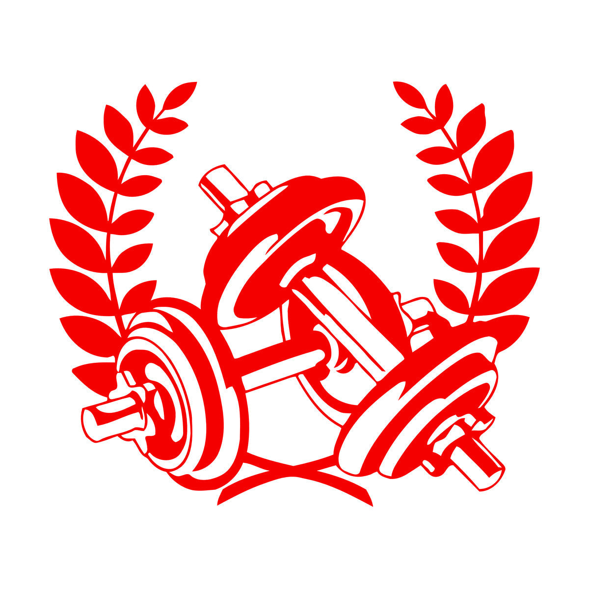 Gymnastics Fitnesscenter Sports Dumbbells Bodybuilding Fine Carving Stickers Waterproof