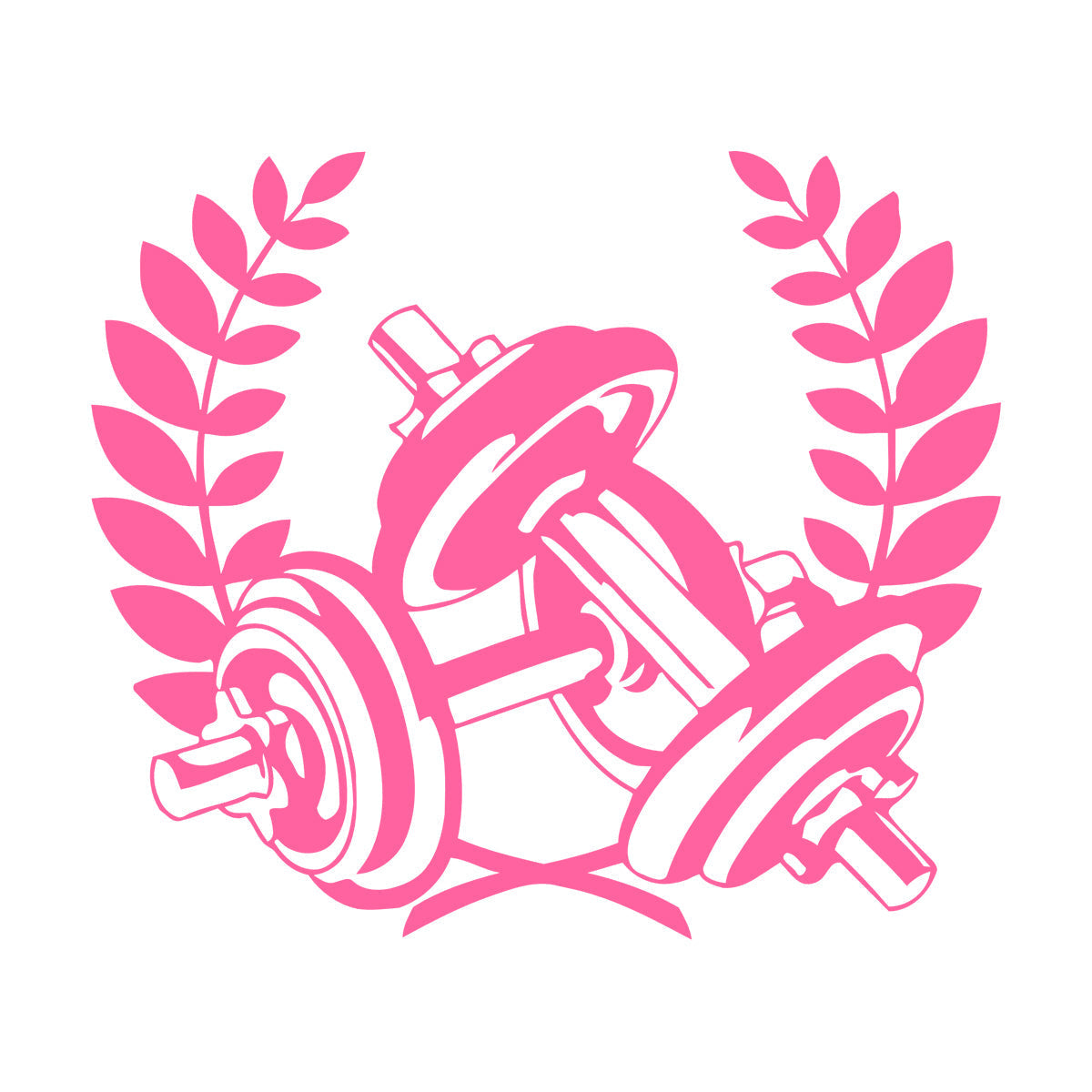 Gymnastics Fitnesscenter Sports Dumbbells Bodybuilding Fine Carving Stickers Waterproof