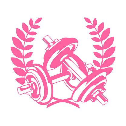 Gymnastics Fitnesscenter Sports Dumbbells Bodybuilding Fine Carving Stickers Waterproof