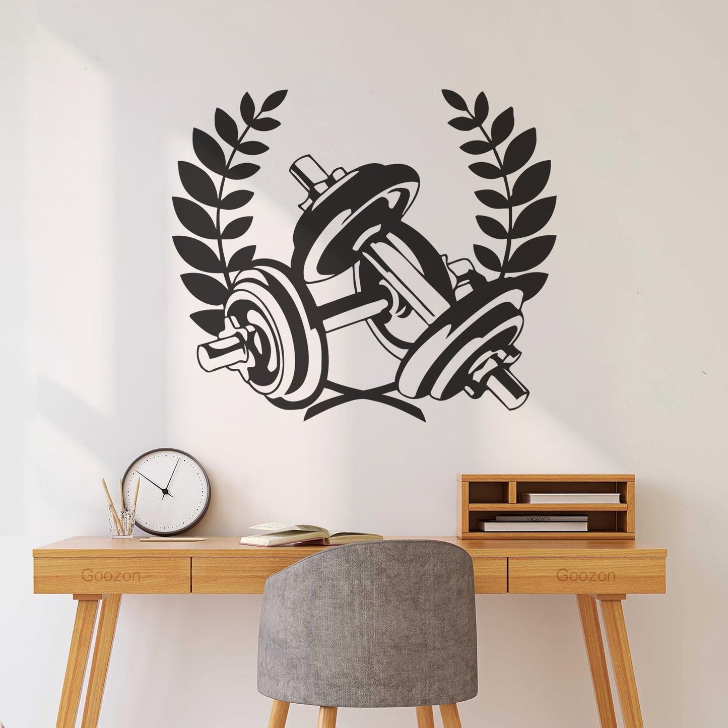 Gymnastics Fitnesscenter Sports Dumbbells Bodybuilding Fine Carving Stickers Waterproof