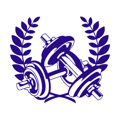 Gymnastics Fitnesscenter Sports Dumbbells Bodybuilding Fine Carving Stickers Waterproof