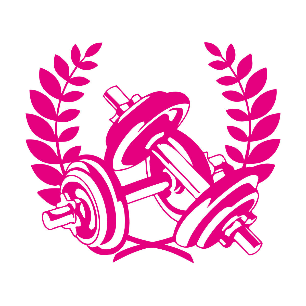 Gymnastics Fitnesscenter Sports Dumbbells Bodybuilding Fine Carving Stickers Waterproof