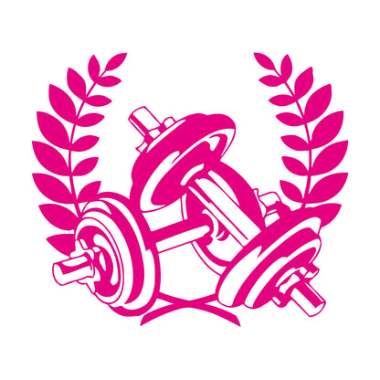 Gymnastics Fitnesscenter Sports Dumbbells Bodybuilding Fine Carving Stickers Waterproof