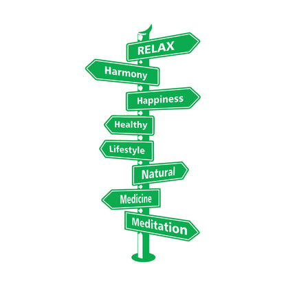 Wall Stickers Health Sign Sports Harmony Relax It Won'T Fall Off