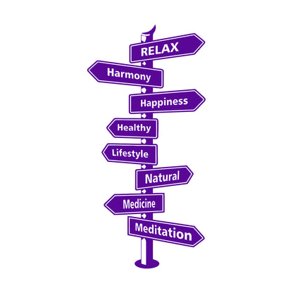 Wall Stickers Health Sign Sports Harmony Relax It Won'T Fall Off